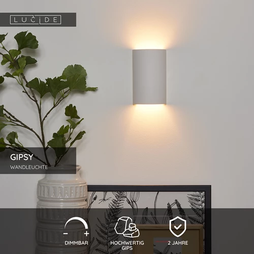 Lucide GIPSY - Wandleuchte - 1xG9 - Weiß - USP